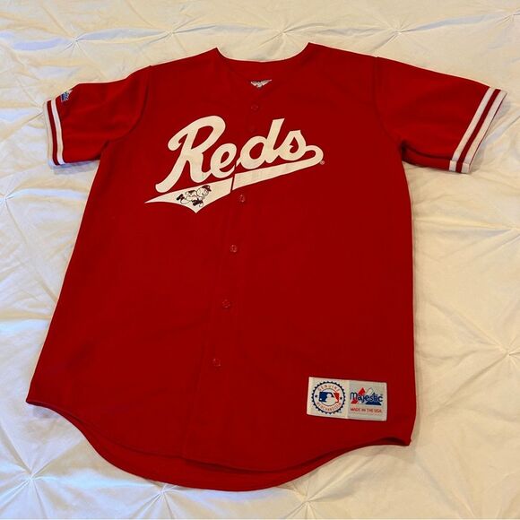 Majestic MLB Vintage Cincinnati Reds Baseball Jersey